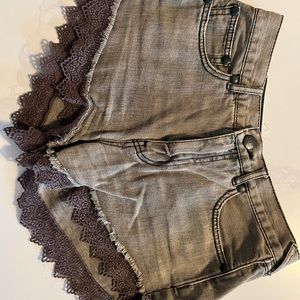 Free People size 26 grey shorts